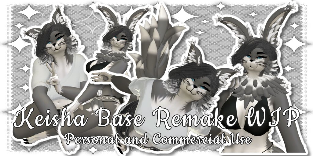 _Kitrion_'s tweet image. New progress on my avatar base remake she’ll come with feline and bonus rabbit option. She has her #facetracking and #MMD shape keys set up along with her body shape keys for thick, thin, bigger or small! #vrchat #vrchatfurry #avatarbase #blender #furrybase #furry