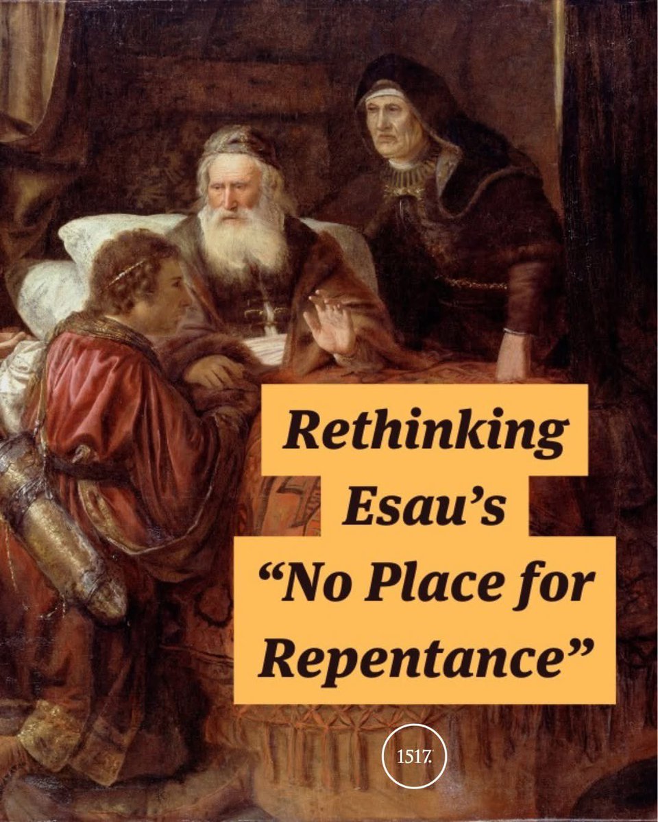 birdchadlouis's tweet image. Rethinking Esau’s “No Place of Repentance”

Q: What is a key biblical episode involving Esau and Jacob?
A: The infamous “Lentil Soup in Exchange for a Birthright” episode from Genesis 25, where Esau sells his birthright to Jacob for a single meal.

Q: How does Hebrews 12:16-17
