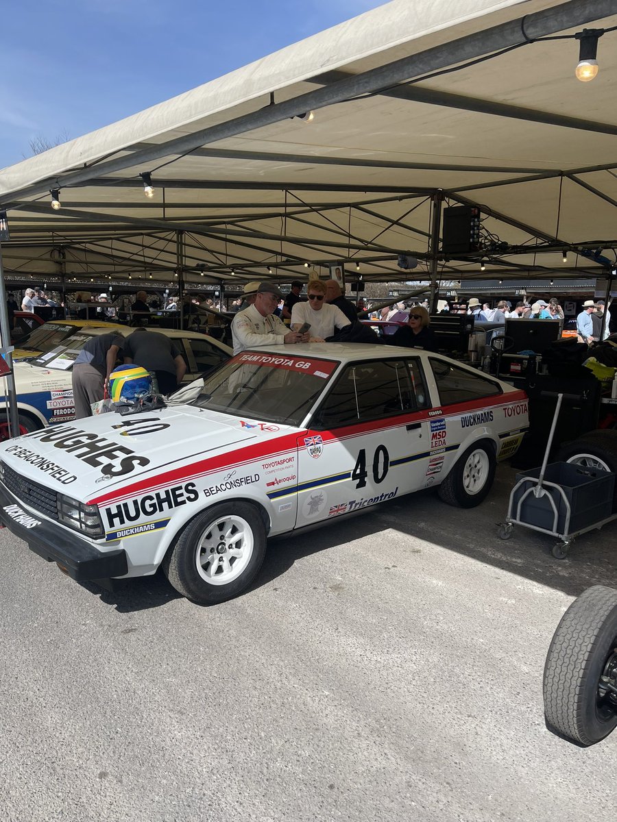 tony_jardine's tweet photo. Some of the cars in the #WinPercy race. Qualifying today. @GoodwoodRRC https://t.co/uiL1Wr3f8C