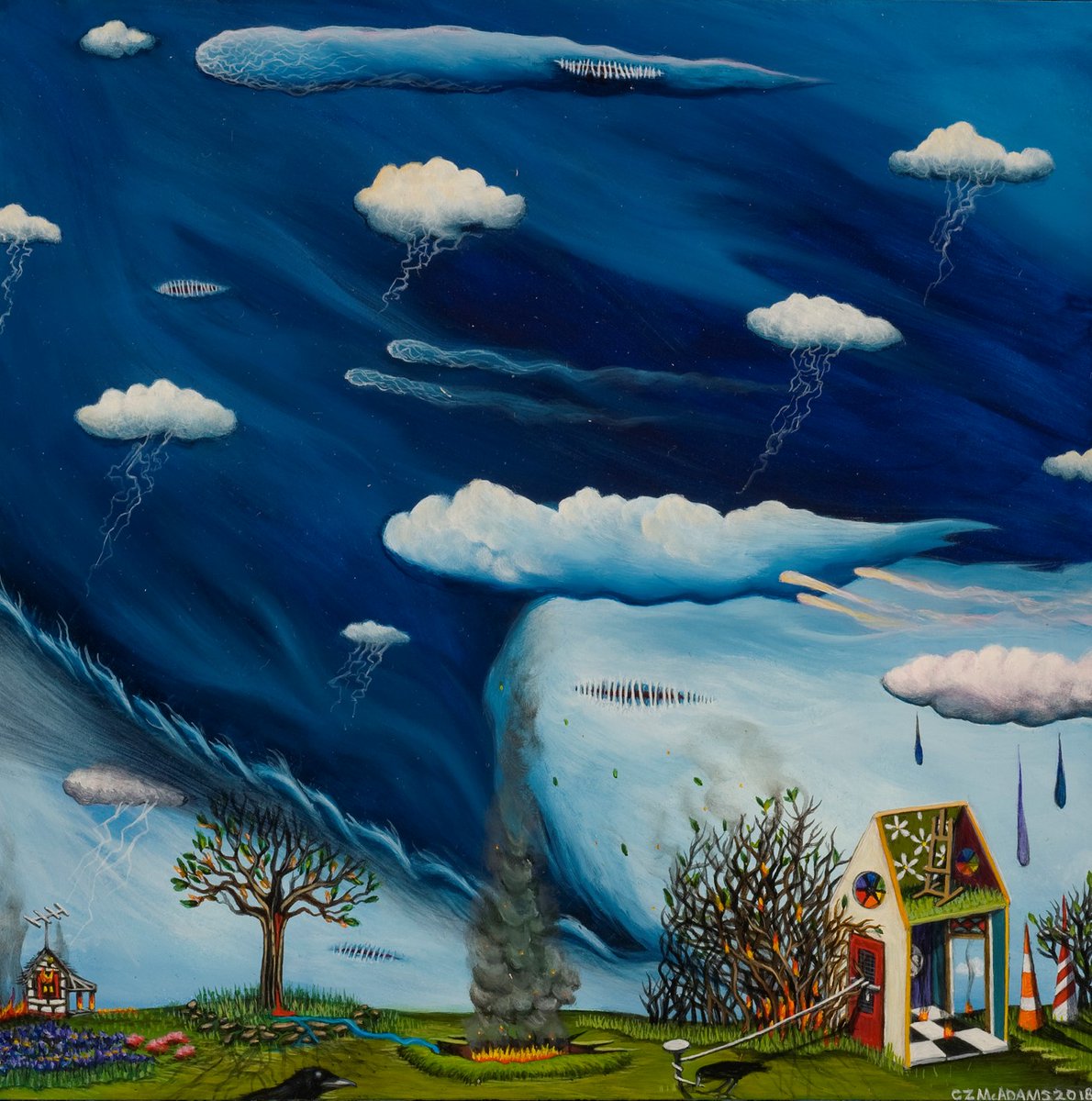 The Southern Review (@southern_review) on Twitter photo “Years later she’ll remember coming down the stairs and finding him gone, the TV still on, some show about kids at a summer camp.”
—from “Brother,” by <a href="/Peter_Orner/">Peter Orner</a>, from our Winter 2025 issue: bit.ly/tsrwinter25
Art by Carolyn Zacharias McAdams “Years later she’ll remember coming down the stairs and finding him gone, the TV still on, some show about kids at a summer camp.”
—from “Brother,” by <a href="/Peter_Orner/">Peter Orner</a>, from our Winter 2025 issue: bit.ly/tsrwinter25
Art by Carolyn Zacharias McAdams