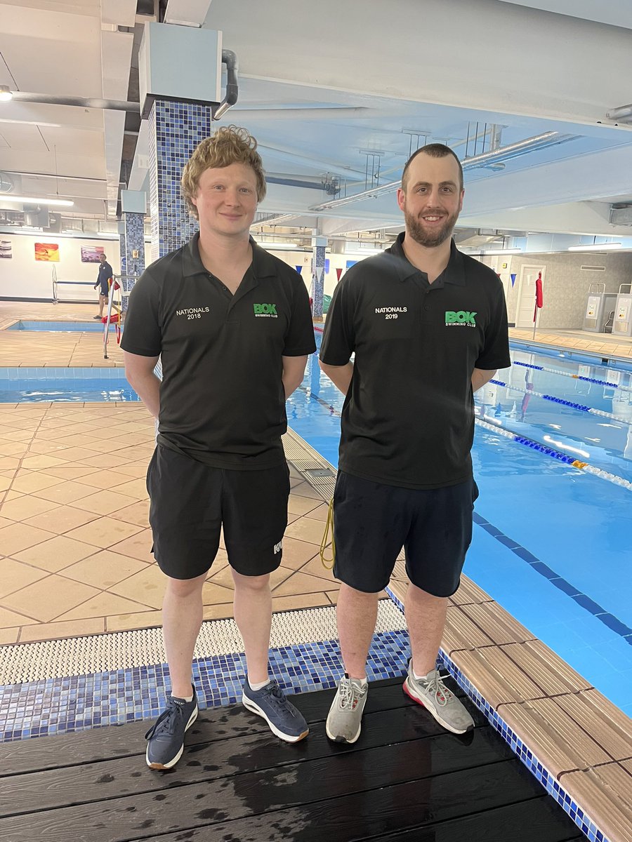 BOK swim camp coaches Peter and Richard.