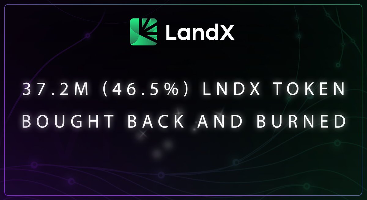 LandX (🌽,🌾) (@landxfinance) on Twitter photo 🧵Major move from @LandXFinance 🔥
$LNDX just underwent one of the most strategic tokenomics recalibrations in DeFi.
Quietly powerful.
Read Full article: medium.com/<a href="/landxfinance/">LandX (🌽,🌾)</a>/…
Let’s break it down 👇 🧵Major move from @LandXFinance 🔥
$LNDX just underwent one of the most strategic tokenomics recalibrations in DeFi.
Quietly powerful.
Read Full article: medium.com/<a href="/landxfinance/">LandX (🌽,🌾)</a>/…
Let’s break it down 👇