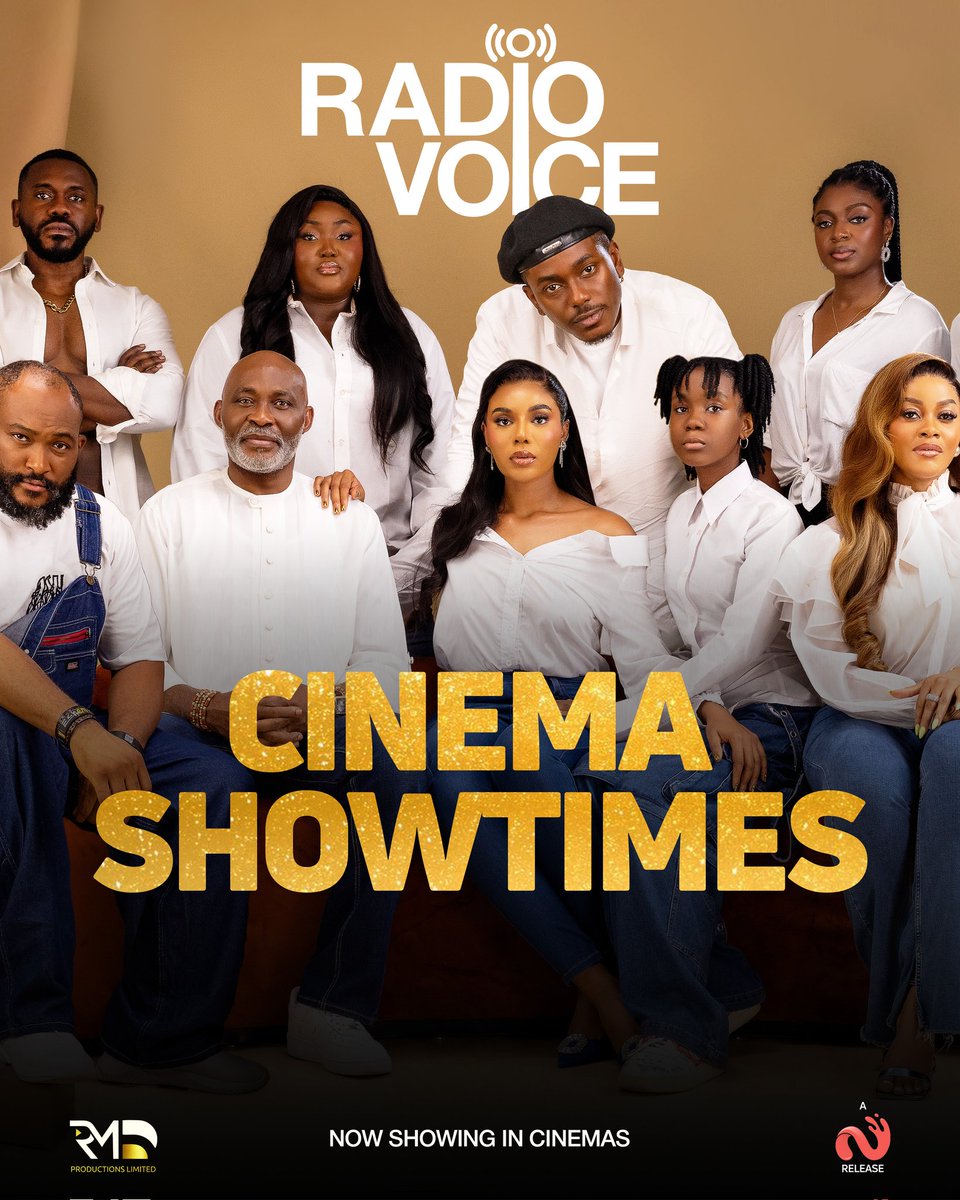 Everything9ja's tweet photo. YOUR NEXT FAVORITE MOVIE IS HERE! 🔥

#RadioVoice has it all, romance, struggle, drama, action, and heart-stopping moments.

Don’t miss it, now showing in cinemas nationwide! https://t.co/NVQCPMzPEW