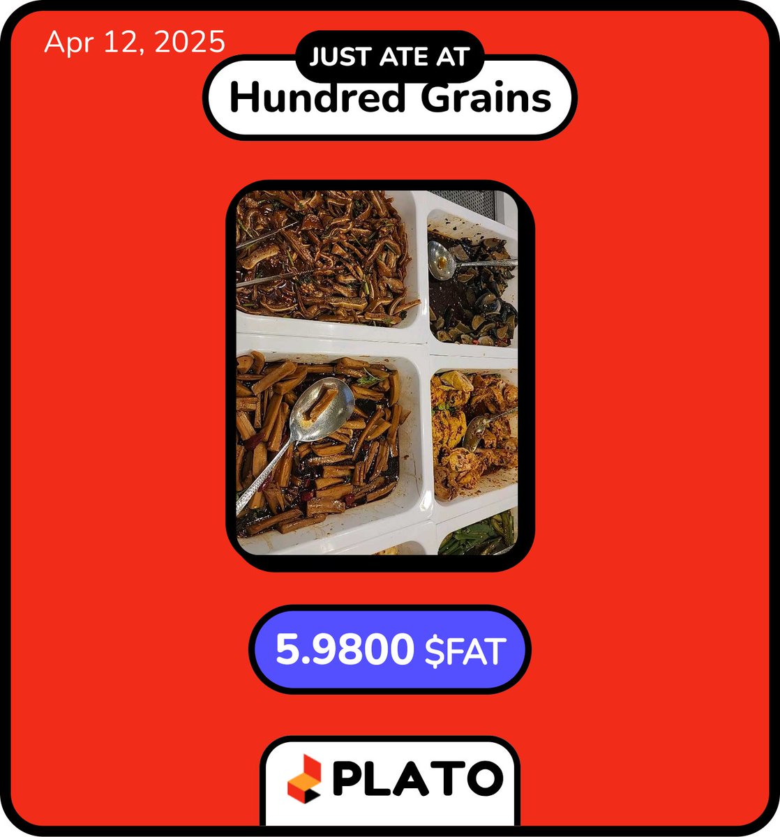 Just earned FAT with @plato2earn! You can too. Use my referral m.getplato.app/#/?u=Rodello and earn 100 FAT.