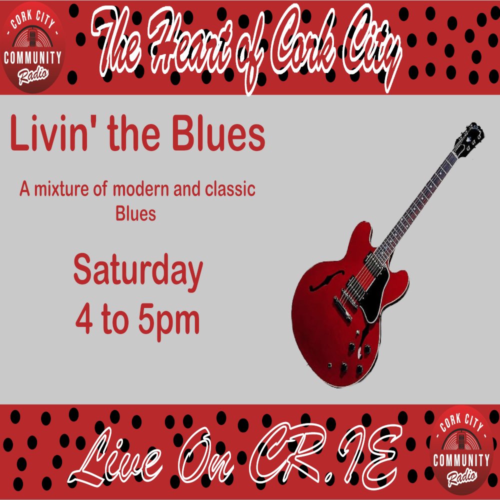 Coming up at 4pm it's your weekly dose of Classic Blues.  This week's show is brought to you by the letter R!

Continuing a new series where Nick will be bring us a selection of blues classics from artists and bands that begin with the letter "R.

Live on cr.ie