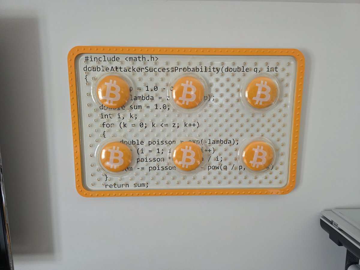 Finally up in my office. Thanks <a href="/satoshigallery/">Satoshigallery</a>!