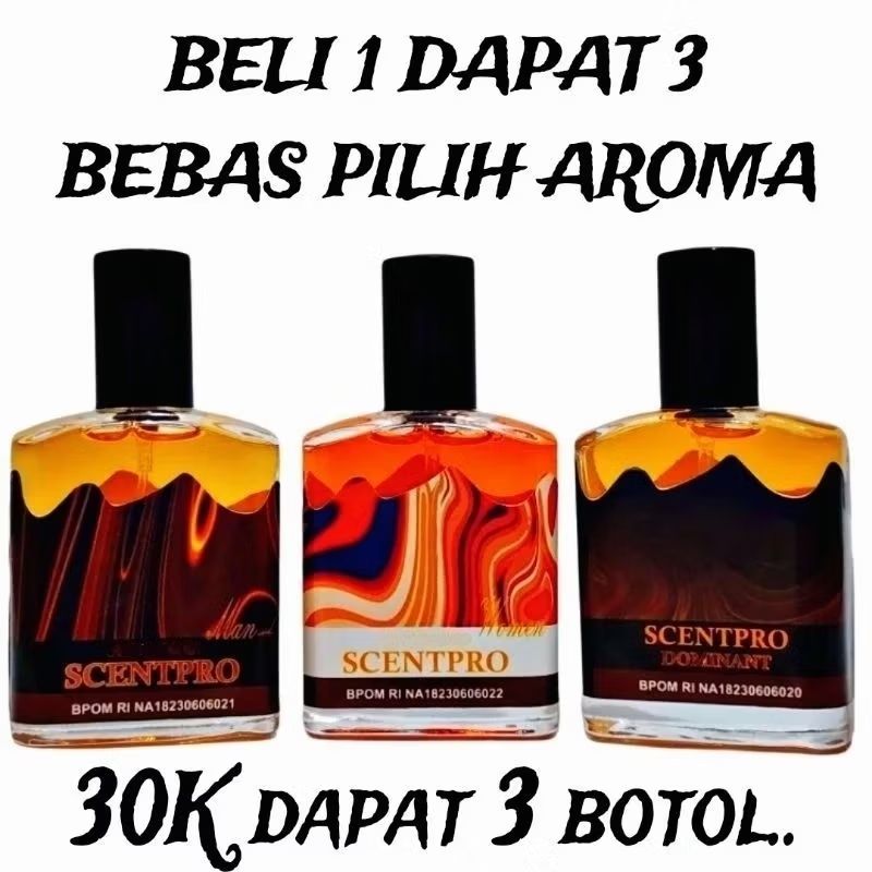 RioSinatraa's tweet photo. Cek BELI 1 DAPAT 3 PARFUM SCENTPRO PARFUM DOMINANT VIRAL BEBAS PILIH VARIAN WANGI TAHAN LAMA 30 ML dengan harga Rp18.900. Dapatkan di Shopee sekarang! https://t.co/XFkqOmpEus https://t.co/tYYlTXC4xX
