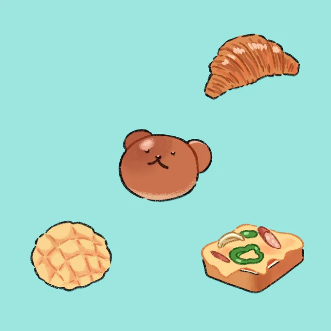 発売まであと4日!今日はパンの日だったんですね…!#パンの日 