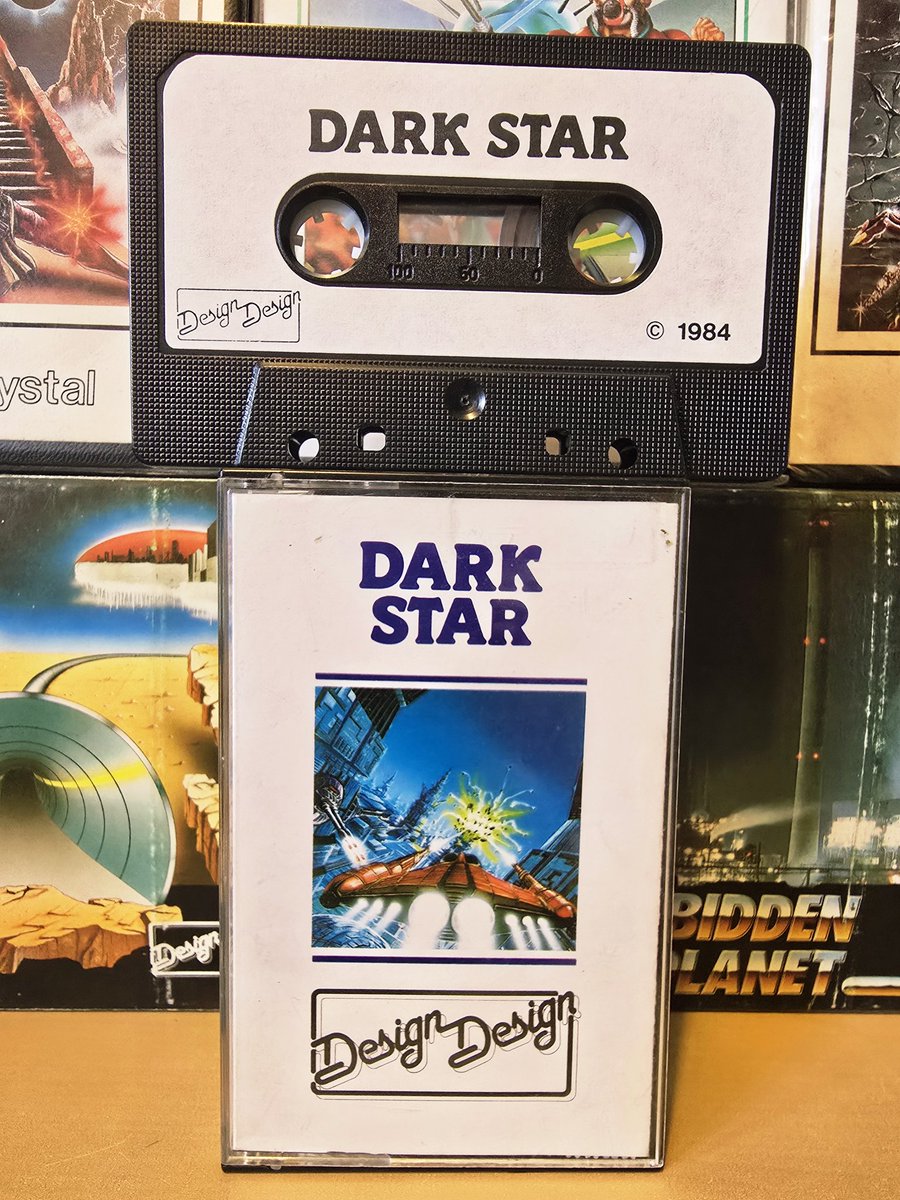 MarkRJones1970's tweet photo. Here's a look at my games by #CrystalComputing / #DesignDesign for the #ZXSpectrum, from 1983 to 1986.
For me, Dark Star was their best title. I remember playing it in my bedroom in the dark & you actually got vertigo as it zipped along really fast! #RetroGaming https://t.co/6zslg7IUhe