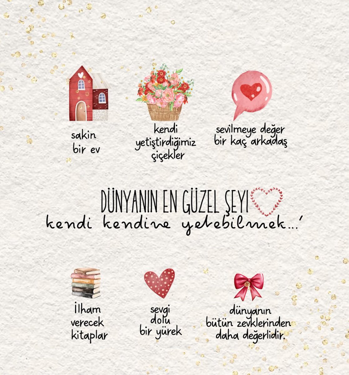 Kendi kendine yetebilmek🤍