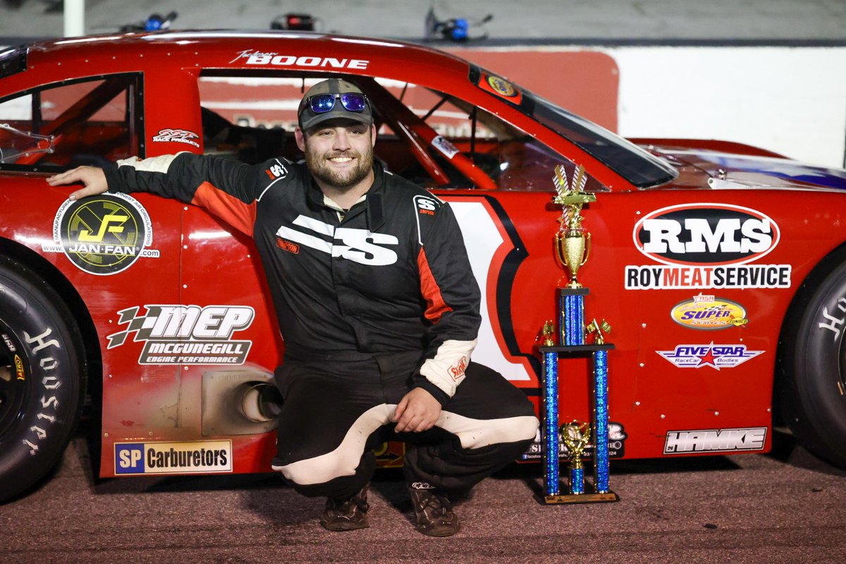 <a href="/colebutcher1/">cole butcher</a> wins <a href="/FiveFlagsSpeed/">Five Flags Speedway</a> as Hamke cars sweep the top 5. 

P2: <a href="/cbrownracing/">Carson Brown Motorsports</a> 
P3: <a href="/jacksonboone7/">Jackson Boone</a> 
P4: Jake Finch (<a href="/jamessfinch/">Jake Finch🏁</a>) 
P5: <a href="/StephenNasse/">Stephen Nasse</a>