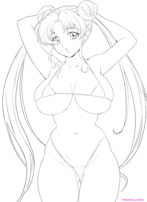 月野うさぎ描きました! #セーラームーン #SailorMoon