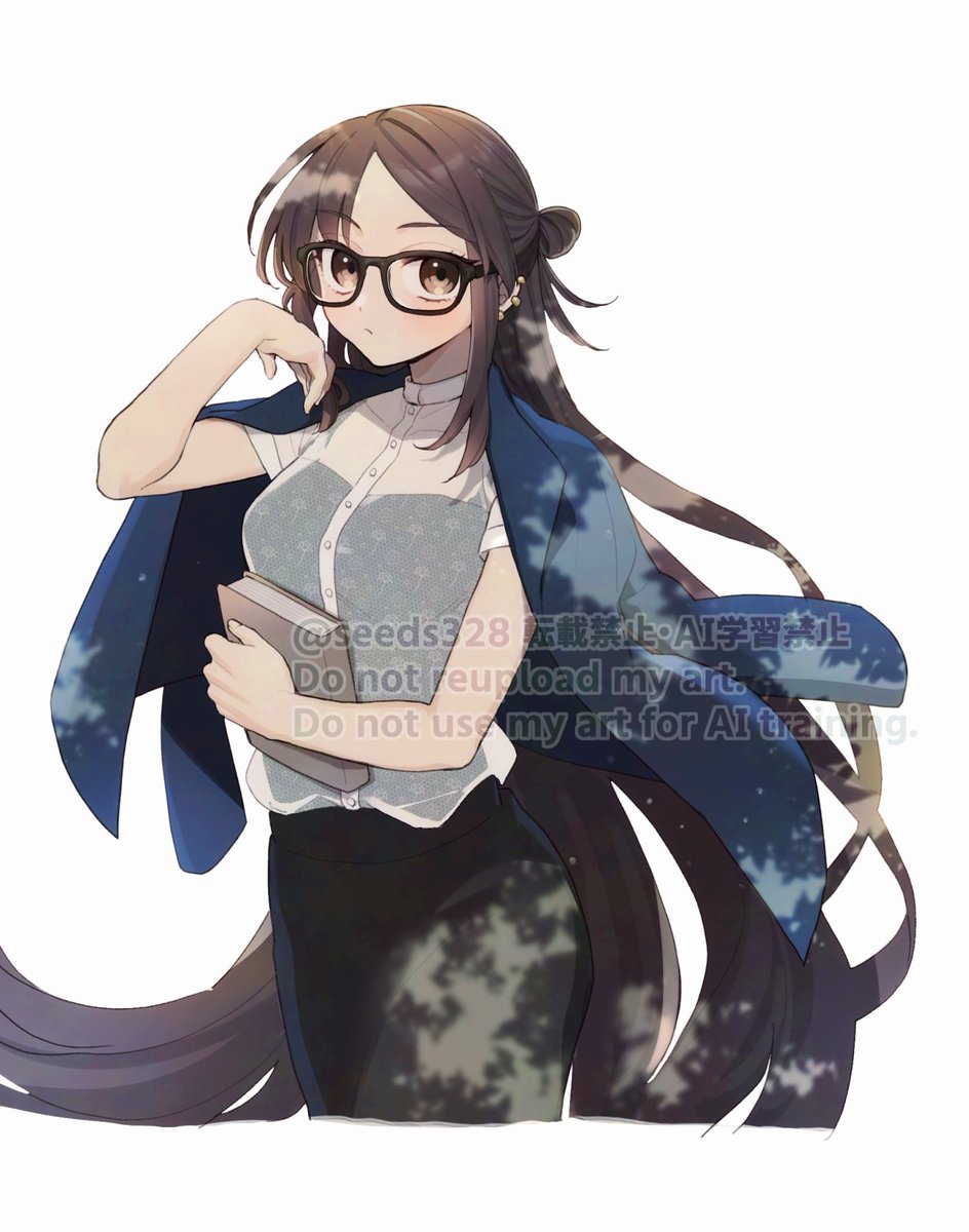 虞美人(Fate) 「なんとなく眼鏡差分」|シードのイラスト