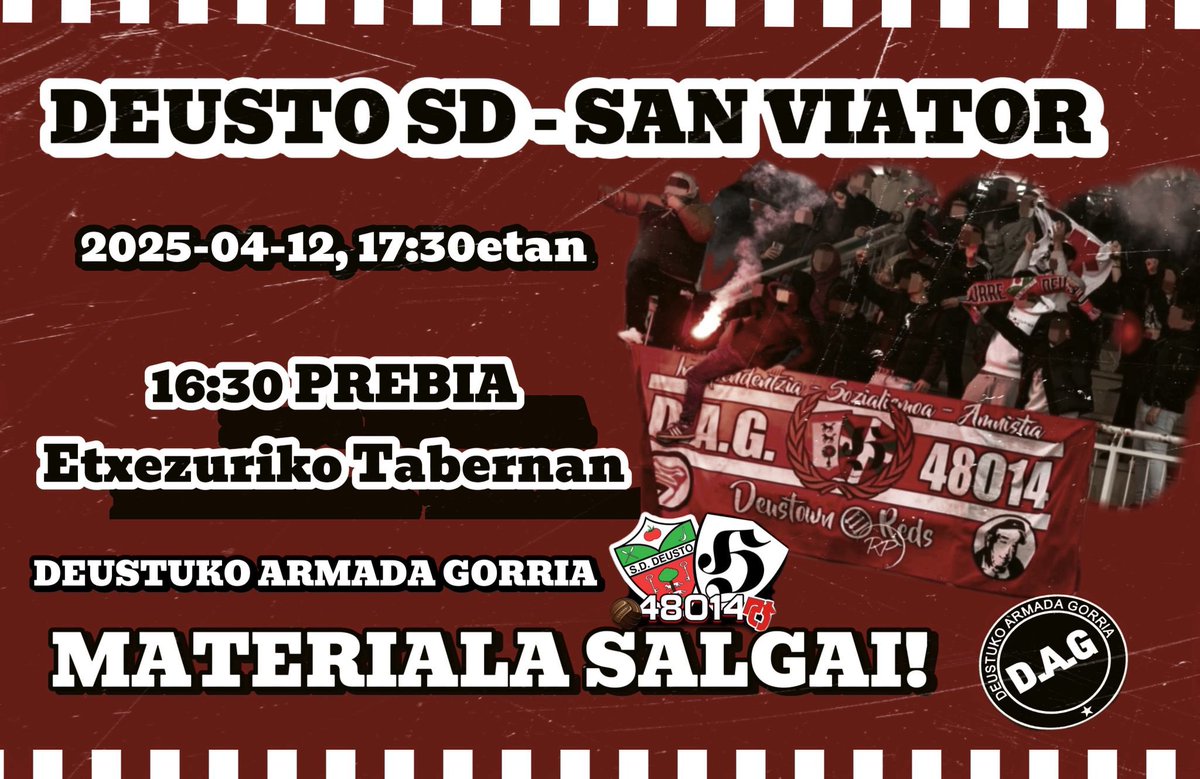 PLAY OFF BEHAR DOGU!!!
ZAPATUA ETXEZURIN
EGURRE DEUSTU!!!