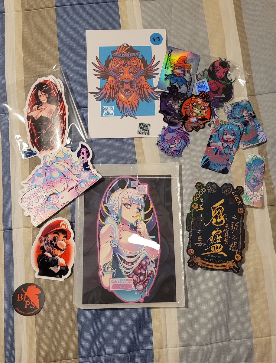My Inked Expo haul from today!

<a href="/Arky_Sparky/">✩Cthuwu | @sporkchop.bsky.social</a>
<a href="/JunkYardRabbit/">💖✨️JunkYardRabbit✨️💖</a>
Imsamtattoos

(Some of the others were freebies)