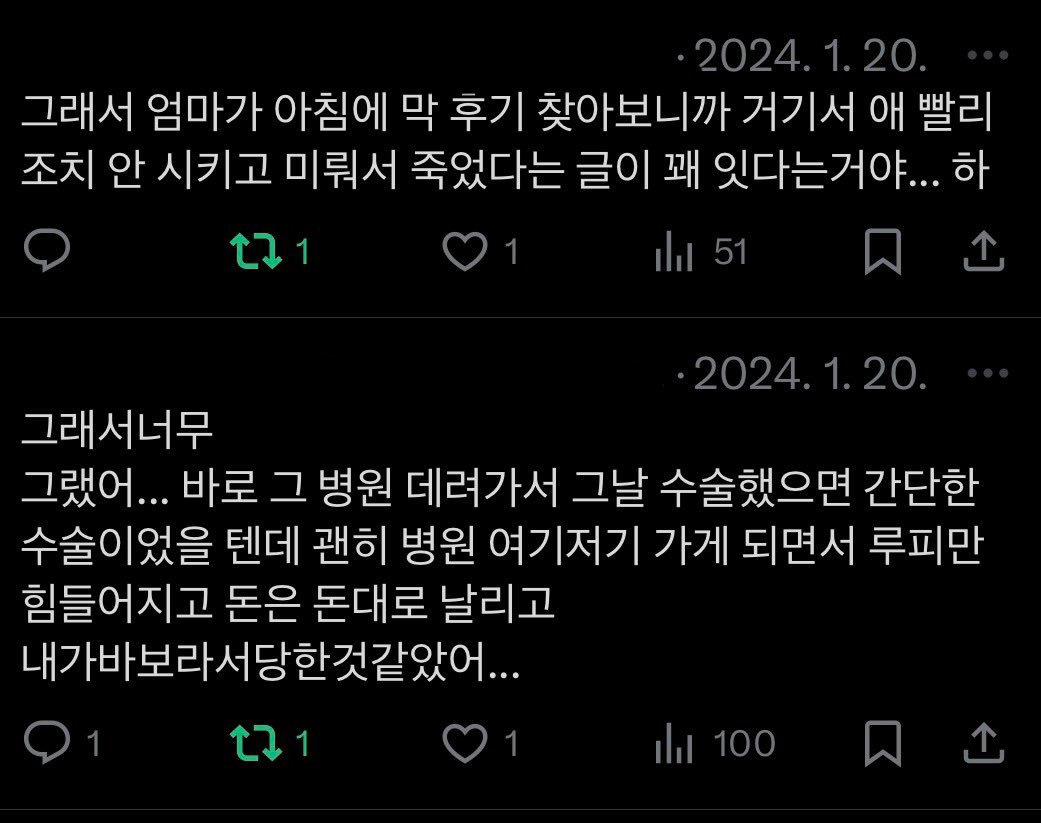 myangmyangi's tweet photo. 같은 병원에서 작년 1월에 응급실에 데려갔다가 급하게 병원을 옮겼어서 인용 답니다... https://t.co/g2NIPNLshI