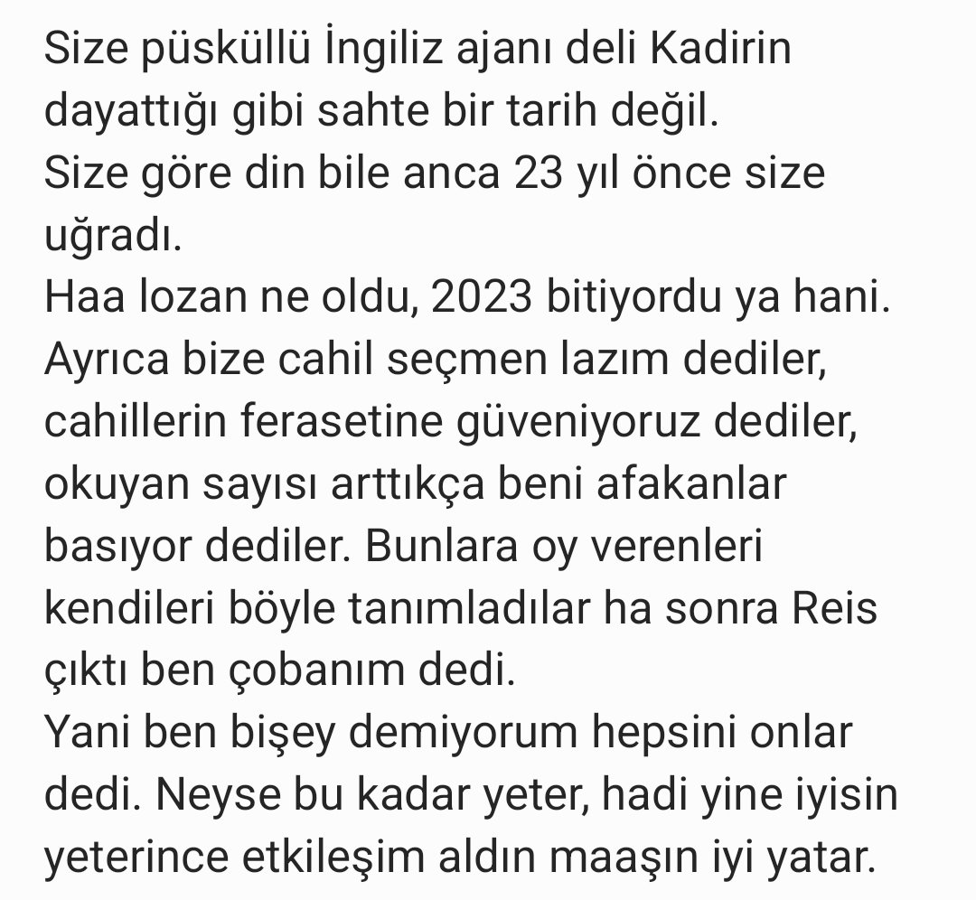SevdaDnm's tweet photo. @AlexElProfessor @netimaj @patacutee @ajandahaber İşinize gelmeyince, cevap tükenince hakaret😏 Kendini çok akıllı sanan bir seçmen kitlesi var ama tam tersini diyorlar bunlara, birde fiyatı olanlar var, satılık hani en az 200 bin olan troll ordusu, gerçi bu sayı 2023 den, artık 500 bin olmuş olabilir. Kendize bakın kimsiniz https://t.co/LU2ykNex9k