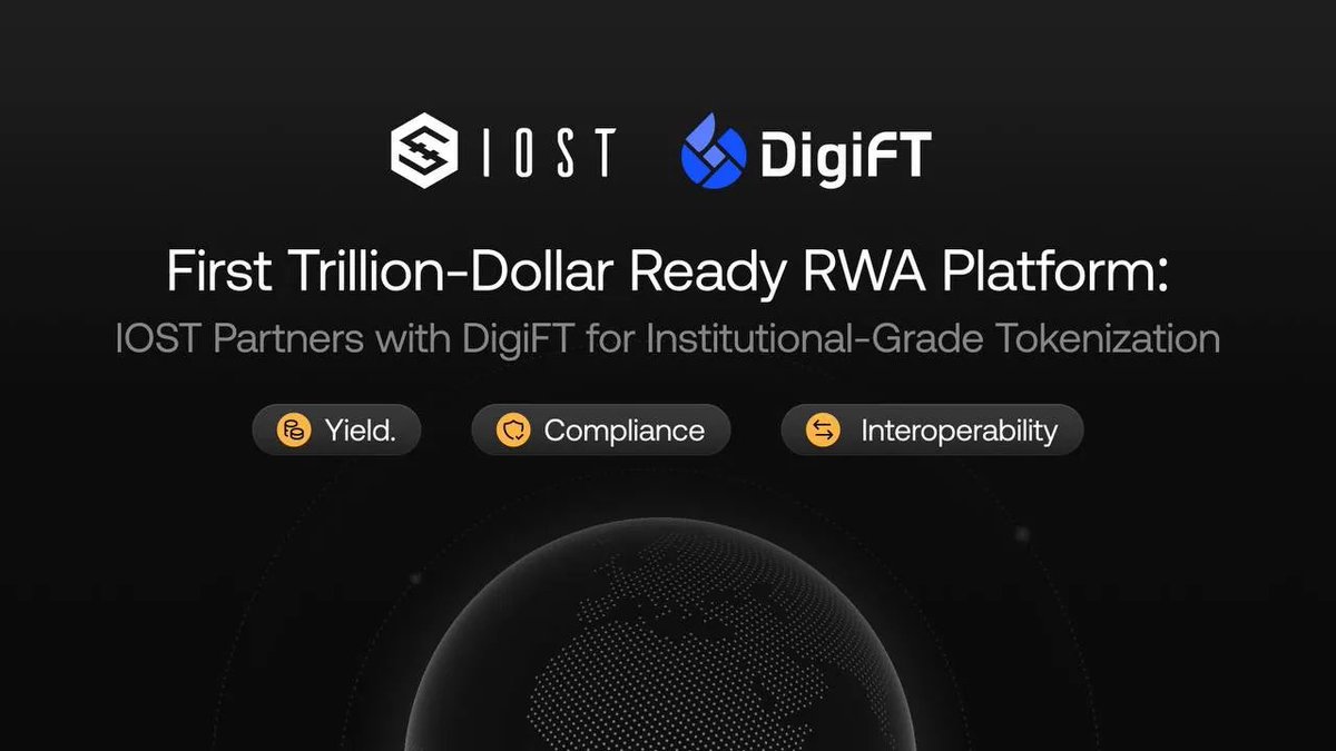 $IOST ‘dan güzel bir haber var. Singapar’un lisanslı borsası <a href="/DigiFTTech/">DigiFT</a> ile ortaklık açıklandı. 

Fiyatta düşüşün etkisinden hızlı kurtuldu. 0.0037$ seviyelerinden işleme görüyor. 

Bakalım haberler devam ettikçe yükseliş hızlanacak mı <a href="/IOST_Official/">IOST</a> 

Kendi görüşlerimdir