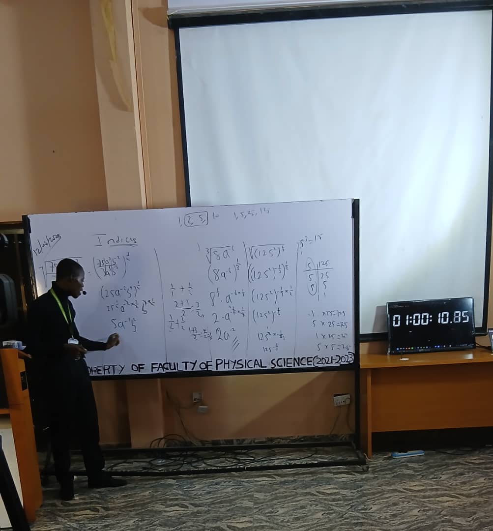 UCJ_UNILORIN's tweet image. 1 hour done, 29 hours to go 🚀🚀
30 Hours Math-A-Ton.🚀

#UNILORIN30HoursMathMarathon
#BetterByFar🎓 
#UNILORIN
#GWR