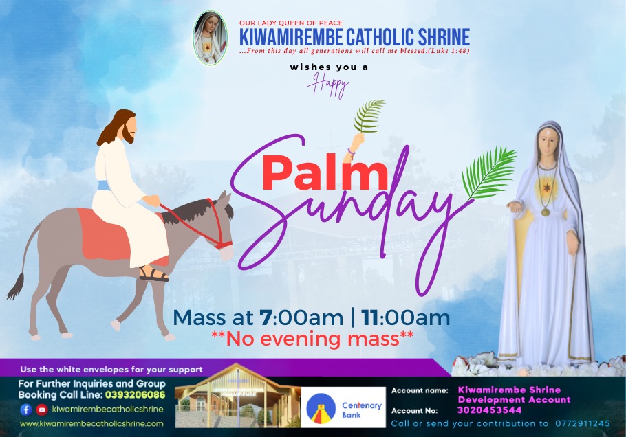 Happy Palm Sunday and blessed Holy Week.