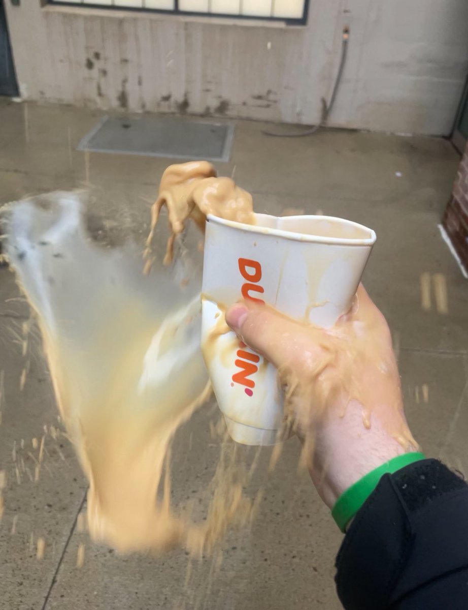 Dunkintern's tweet photo. The Sox are spiraling and it's snowing in April so we need to right the ship even if I have to sacrifice my hands well being with a hot coffee grip check https://t.co/Xh7F1f0Sqq