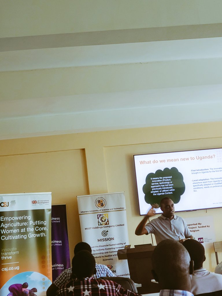 mues_must's tweet photo. On Friday 11th April 2025, we hosted an Impactful
#UgandaClimateInnovationFund session
It was conducted by a team of professionals from #csj led by Mr. Ndyahuma Brian at #citt
#InnovateTransformThrive https://t.co/90ddKFpYrV