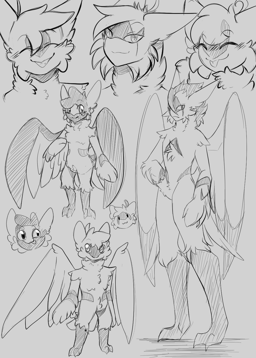 Puffadee's tweet photo. Sketches of Male and Female from the Puffadees Species

two toed birdies, that are also dragon and chimera (+toy)

Art by Lusuyrra

Lusuyrra's Link Tree - https://t.co/wwInNj3J84
Lusuyrra's X - https://t.co/pvsjx4kxx9
Lusuyrra's Kofi - https://t.co/17Hj7zFfeg

#OriginalSpecies https://t.co/NeGgOdx5PI