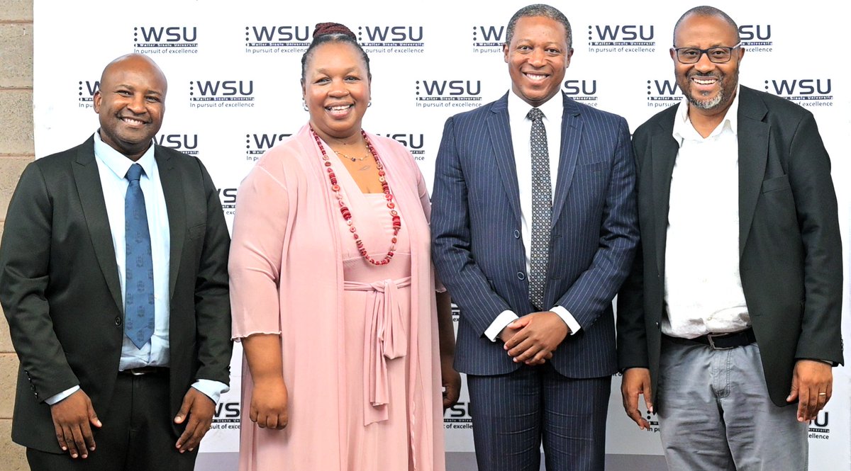 WalterSisuluUni's tweet photo. WSU’s Faculty of Medicine &amp; Health Sciences hosted SAMRC President Prof Ntusi in East London today.

He encouraged researchers to apply for grants worth R2–R20 m, emphasising WSU’s potential to lead in transformative health research.

 “Apply, apply, apply!”

#WSU #SAMRC https://t.co/05z3bwUVUK