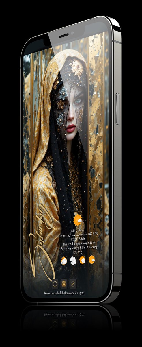 EliseMihael's tweet image. I was silent, but I wasn’t blind…🥂
Icons: @moondr1 
Mock-up: @screenshot_pro 
Wallpapers and widgets: me
#jailbreak #iOS16 #Dopamine #AIart