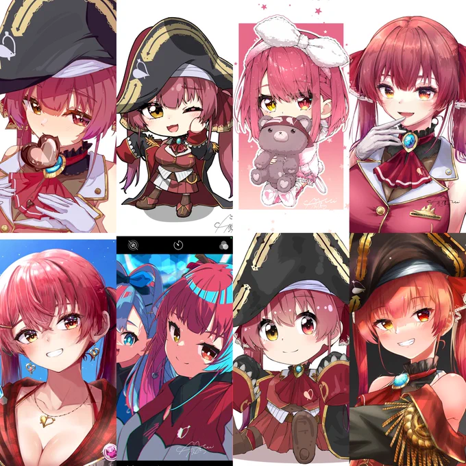 こちらは描く度に絵柄が変わる船長とあんまり変わんないフブちゃん 
