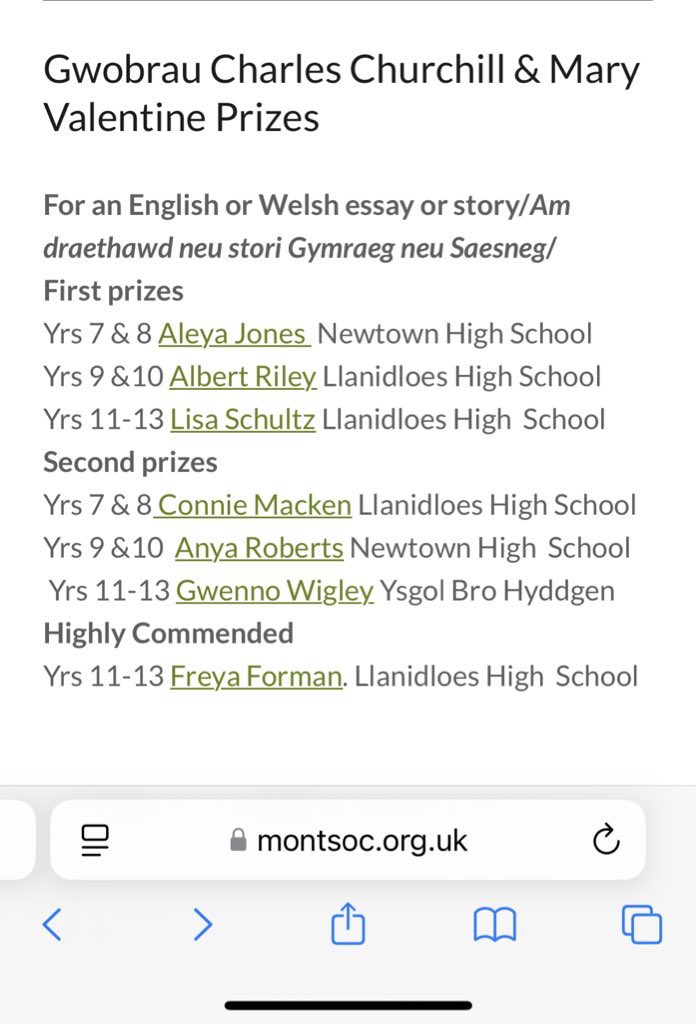 montsoc's tweet photo. V well done  @NewtownHS_NYC  @LlanidloesHS for your success in our English writing competition. The prize-winning entries are fabulous and can be read https://t.co/aj8hePttFC. Many thanks to all learners who participated in the competition. https://t.co/5wSwGYjhWs