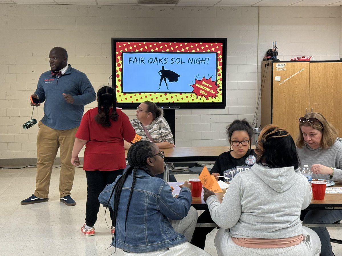 FairOaksHCPS's tweet image. A big thank you to everyone who came out for our Fair Oaks SOL Night! We truly appreciate all the wonderful teachers and families who helped make this event such a success. #GrowingGreatness