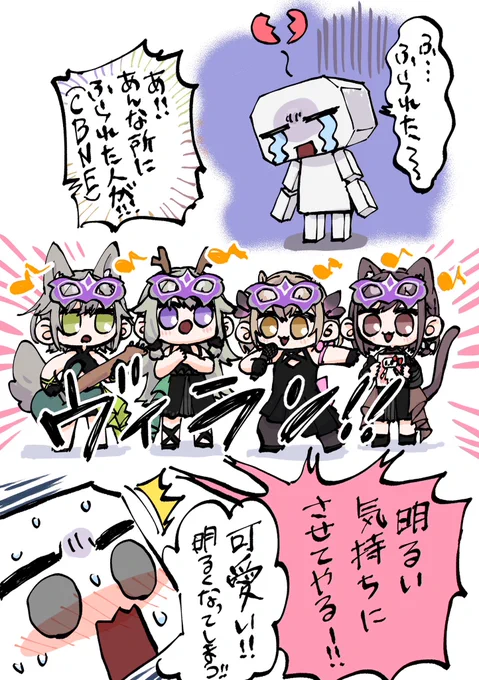 エイプリルフールのヴィランCBNE団(諸事情で🎨先生も🐈) 