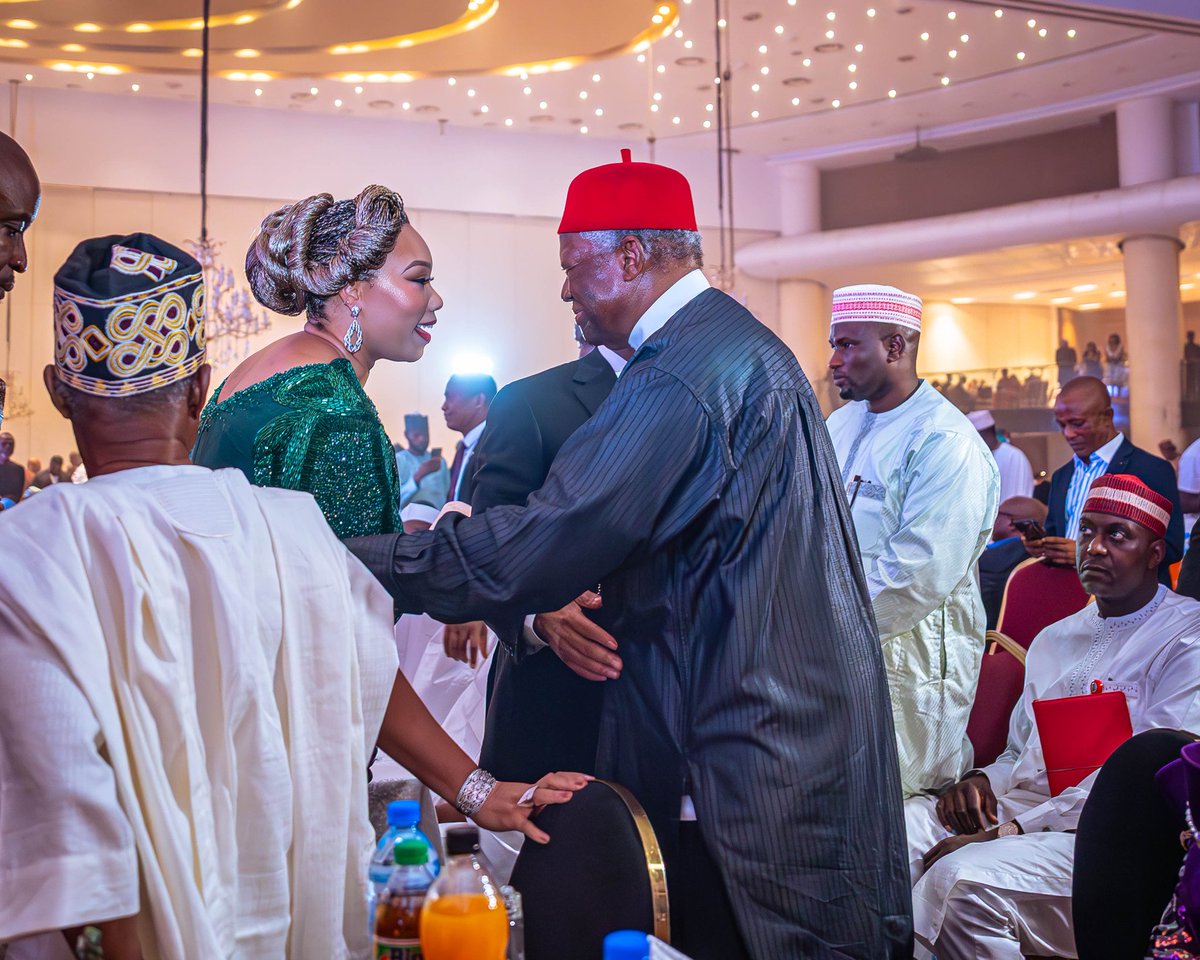 Chioma_Uzodimma's tweet photo. Seeing my husband, the Governor of Imo State, His Excellency Distinguished Senator (Dr.) Hope Uzodimma CON, GSSRS, receive the Governor of the Year (Infrastructure) award from @vanguardngrnews was such a proud and emotional moment for me. https://t.co/5sC0g5mYDw