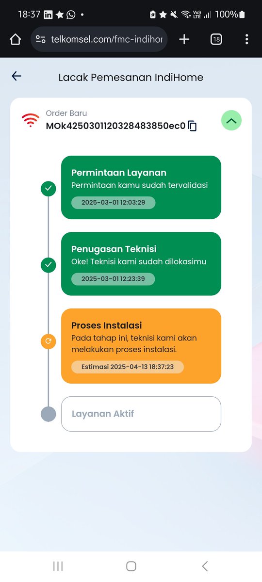 mightyducs's tweet photo. @IndiHomeCare @IndiHome bantu cek ya. kenapa proses beeikut ini lama banget https://t.co/xFIEPPxBxm