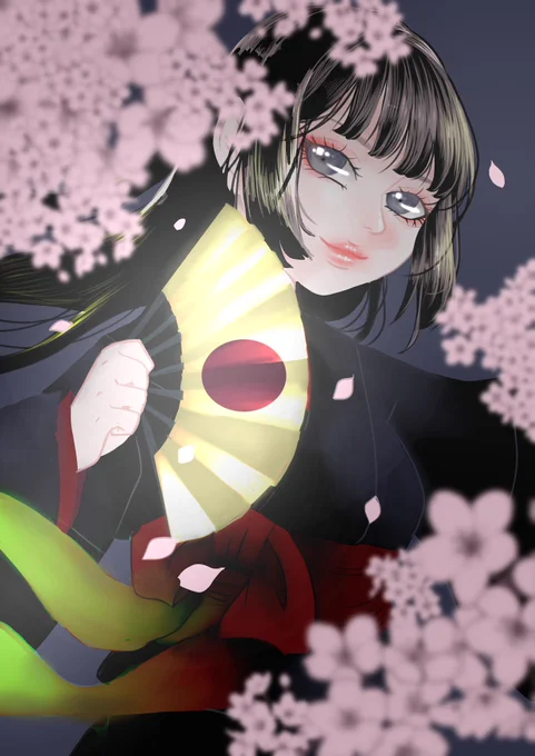 古い絵だけど。。 #和風アート #和風イラスト