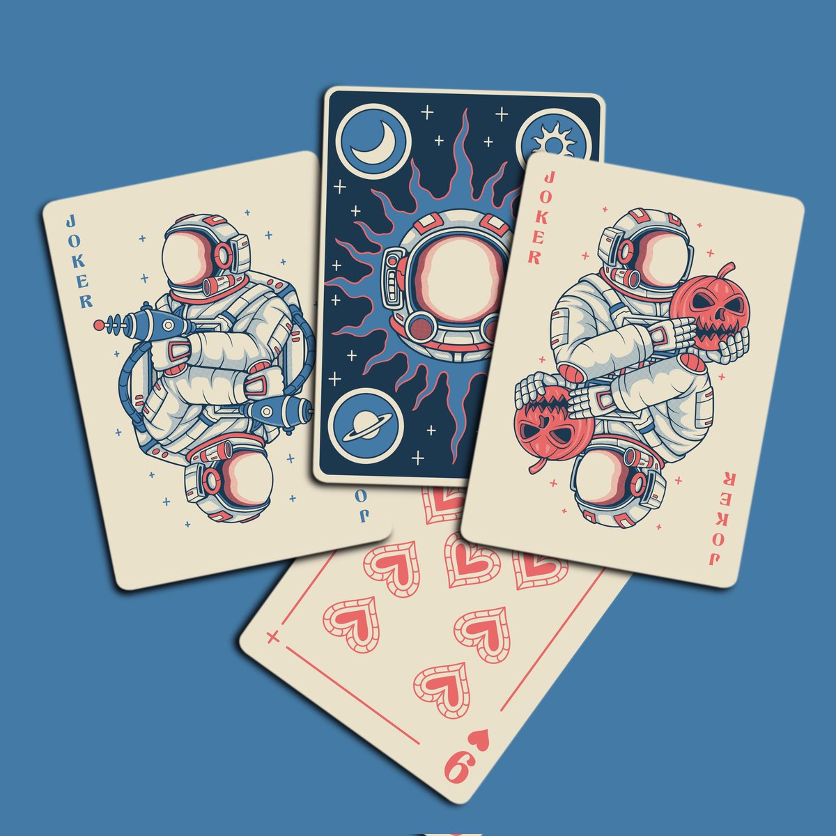 bay_illust's tweet photo. JOKER 🤡
playing card design💥💥

#artcosystem #bayillust #playingcards #boardgames #gameart #design #illustration #astronaut #cardlove #joker https://t.co/88RFNeuU7P