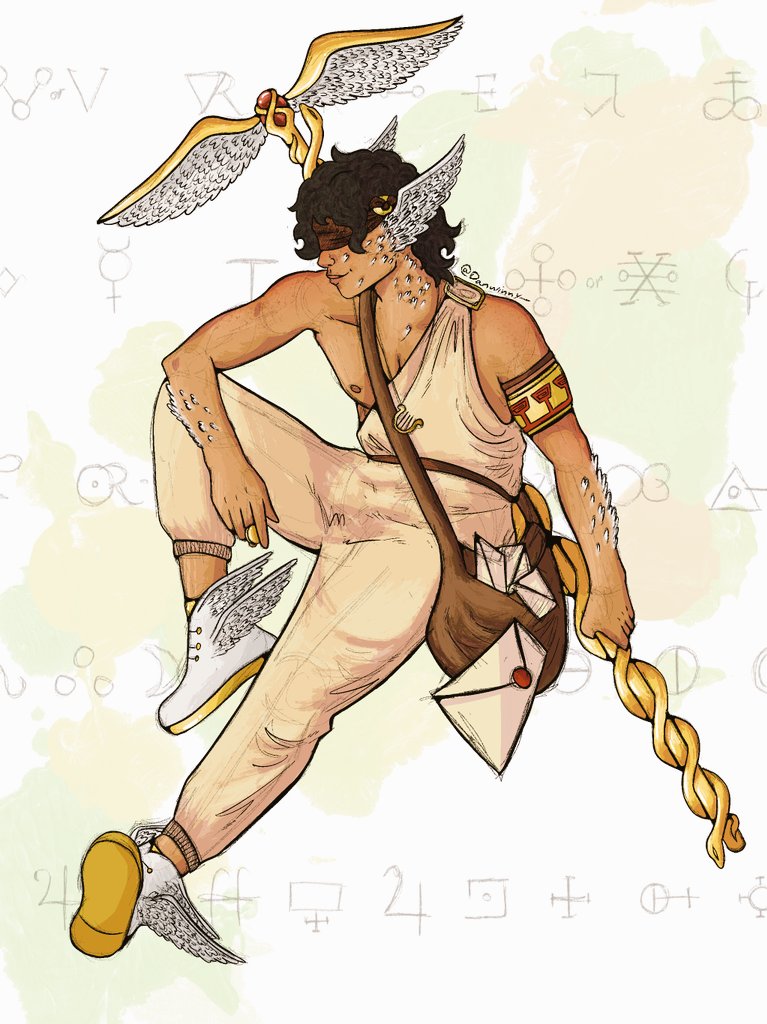 DanWinny_'s tweet photo. Someone who's not afraid to send a message 📨
.
.
#hermes #greekmythology #god #artmoots #art #fanart #epicthemusical https://t.co/JZYOnHXoDL