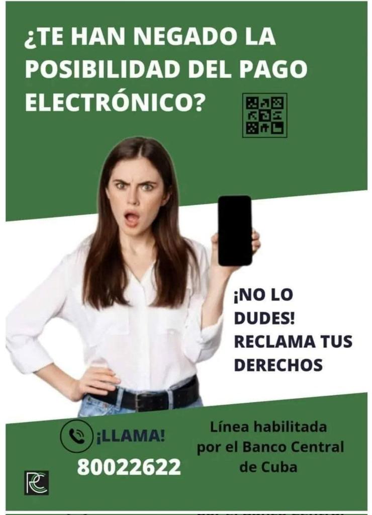 A través de este número 👇🏻👇🏻puede 🗣 denunciar esta u otras violaciones o incidencias relacionadas con el proceso de #bancarización que le limiten su comodidad. 
🤙Disponible todos los días de 8:00am a 8:00pm
#PagoEnLínea   #TransformaciónDigital