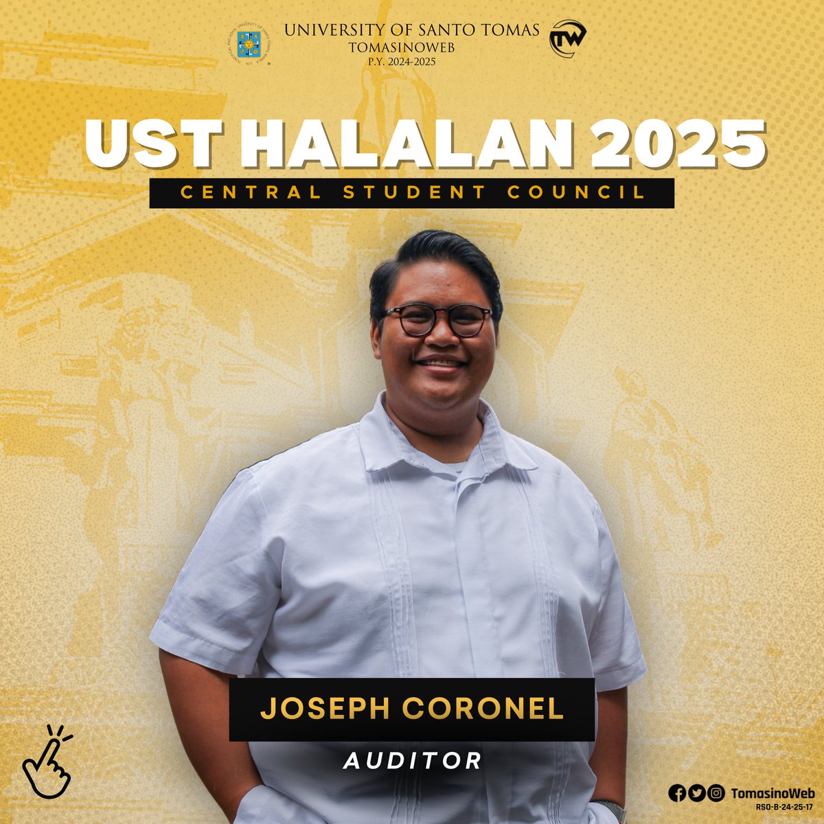 TomasinoWeb's tweet photo. NEW BEGINNINGS WITH THE NEW THOMASIAN LEADERS

The new officers of the UST Central Student Council have been proclaimed by the UST Commission on Elections. https://t.co/JumNN2O0aj