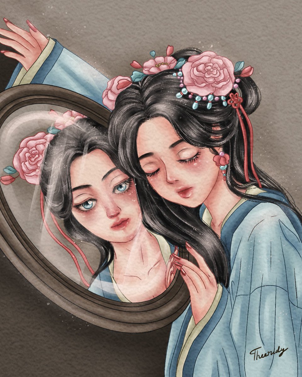 theenidy's tweet photo. Mirror Mirror🪞 
#theenidy #procreate #procreatedrawing #procreateillustrator #procreateart #illustration #digitaldesign #digitalart #digitalpainting #digitalillustration #digitalillustration #design #artanddesign #ArtistOnX #artist #artistsupportartists #ArtistOnTwitter https://t.co/Gdu6qEH2Bs