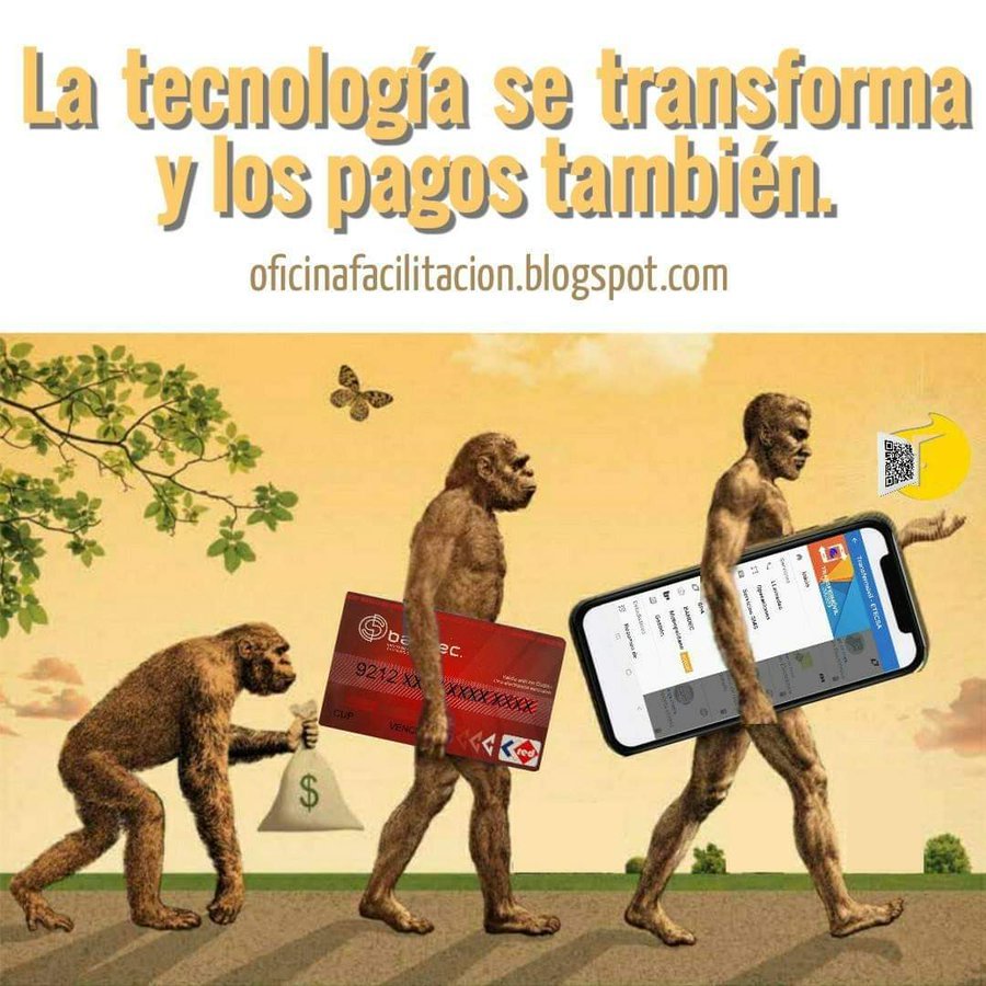 La tecnología se transforma y los pagos también
.
. #TransformaciónDigital