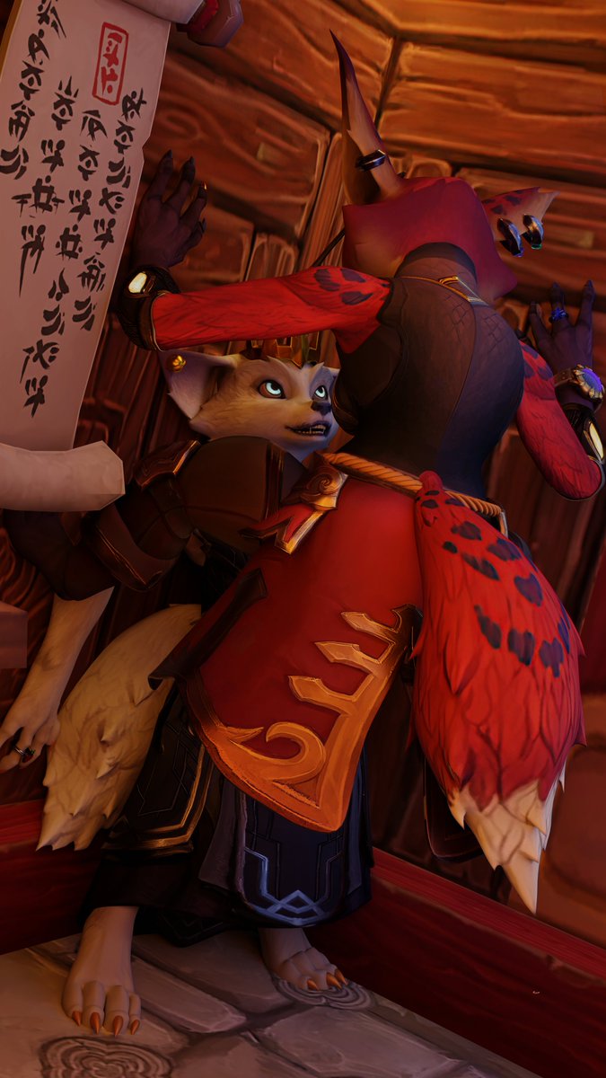 "Kh-Khee ! C-can we talk about this ?!"

Haru did something evil ! And so his wife decided to put him in a position where there is no chance of running away ! 

<a href="/Haru19963/">Haru</a> sent me an inspiration and I just had to make it into Blender :p