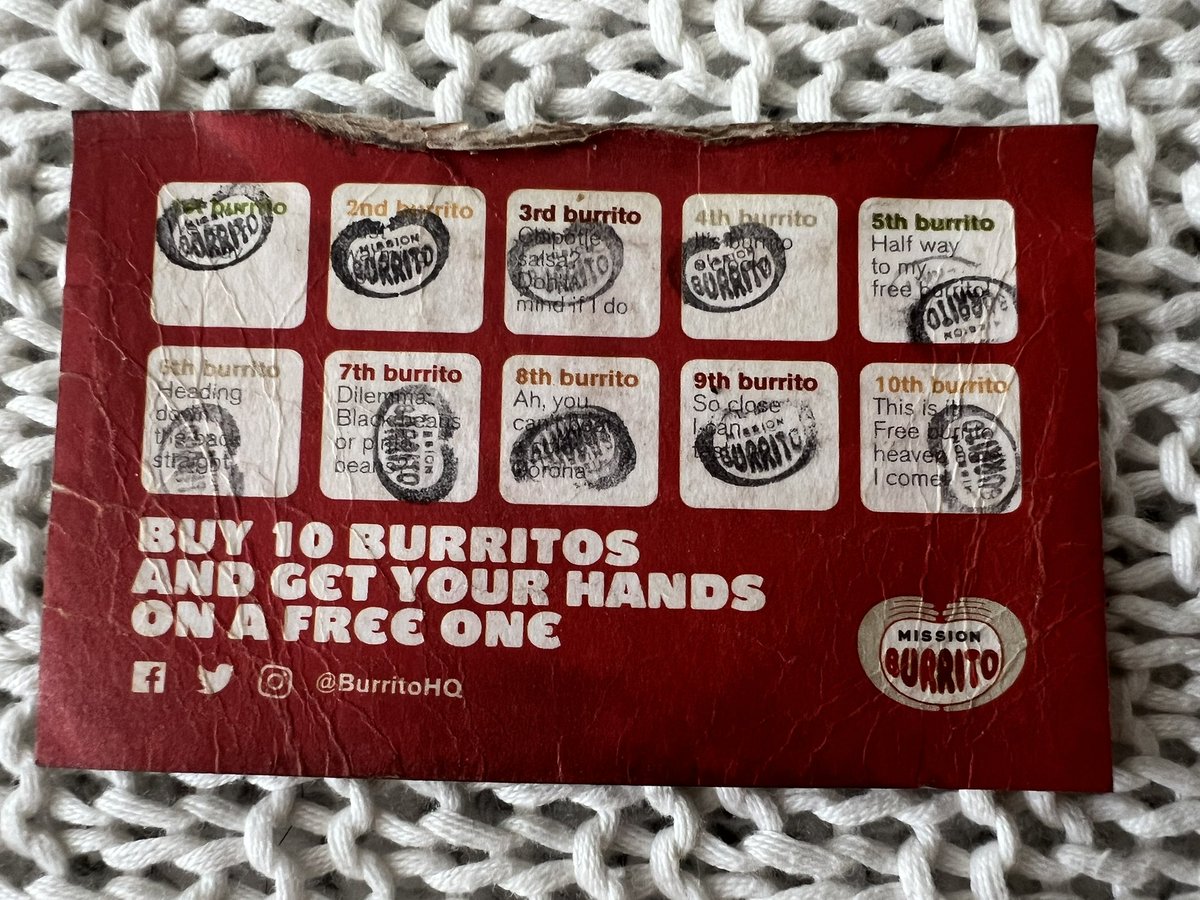 Just found this in my wallet… I feel your pain. 🧡