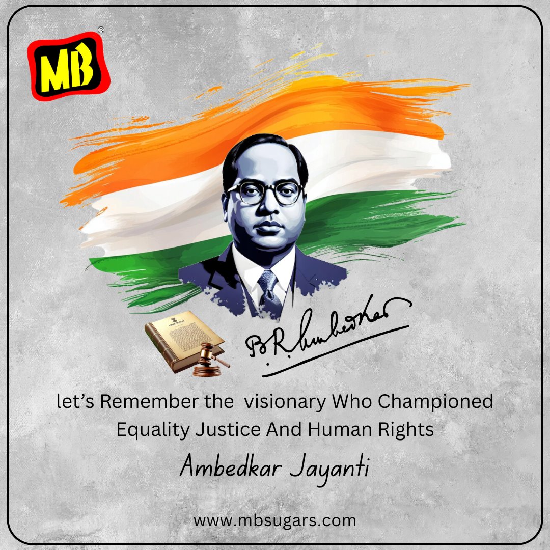 MBSugarsPharma1's tweet photo. let’s Remember the visionary Who Championed Equality Justice And Human Rights

#AmbedkarJayanti2025 #equality #HumanRights https://t.co/uXzM3J8Z8G