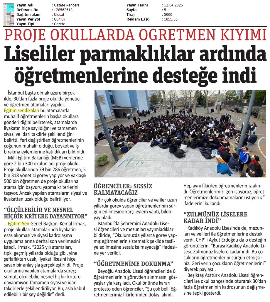 egitimsen's tweet photo. Proje okulu atamalarının keyfi yapıldığını belirten Eğitim Sen Genel Başkanı Kemal Irmak, "Mevcut sistem; liyakati tamamen ortadan kaldırmış, öğretmen ve yönetici atamalarını tamamen siyasal ve sendikal yakınlık zeminine indirmiştir. Atamalarda mesleki kıdem, hizmet süresi, akademik yeterlilik gibi nesnel kriterlerin olmaması, uygulamaların keyfiliğini gözler önüne seriyor."
#TorpilDeğilLiyakat
