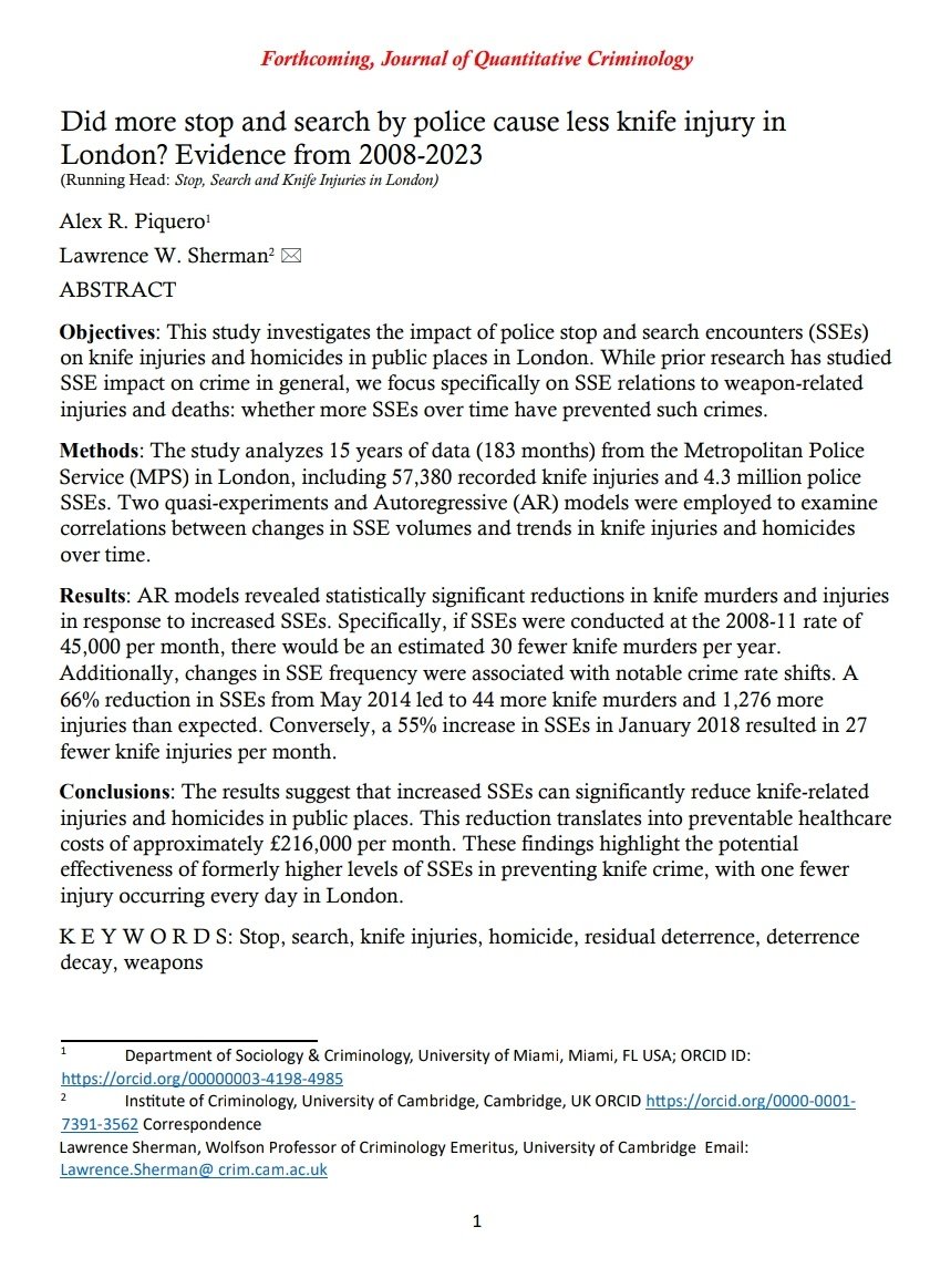 gmhales's tweet photo. I have lots of other thoughts on the paper that I may post in due course.

Here's the link. https://t.co/c60rGJYvEW
#stopsearch #knifecrime https://t.co/r4J25bj2c5