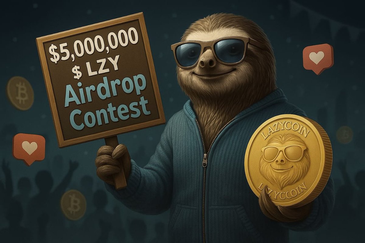 blockchain0786's tweet photo. 🚨 LAZY AIRDROP CONTEST 🚨
Ready to meme your way into millions?

How to enter:
1️⃣ Follow us 🐌
2️⃣ Create &amp; post a meme about LazyCoin
3️⃣ Use hashtags: #LazyMemeContest + #LazyCoin
4️⃣ Get as many likes as possible! ❤️

Rewards:
🥇 2.5M $LZY
🥈 1.5M $LZY
🥉 1M $LZY https://t.co/BYXAoFf1m5