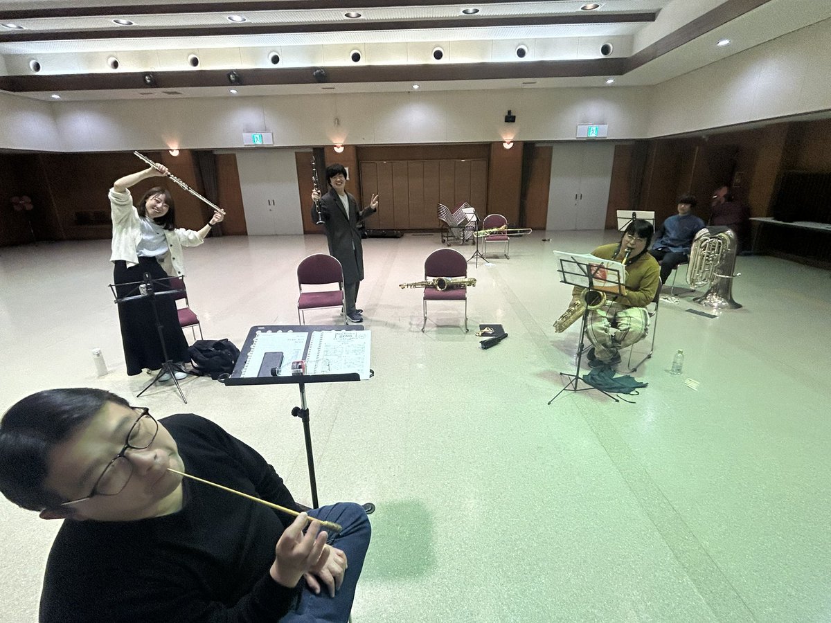 kukiwind's tweet photo. 今日はなんとなく集まりました！
毎週たのしく演奏しています♩
演奏会まであと１ヶ月です🎷
栗橋文化会館イリスで演奏しますのでお待ちしております🫶🏻 https://t.co/prL6kV7U3E