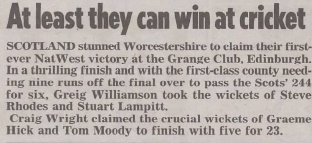 Scottish Cricket Past Present and Future tweet media